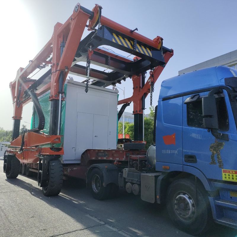 Büyük Boy Yükler İçin Elektrikli Straddle Taşıyıcı Kamyon 3km / H 7km / H