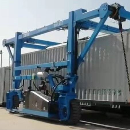 Mavi Endüstriyel Straddle Taşıyıcı Üreticisi Çelik Ürünler İçin Kolay Kullanım